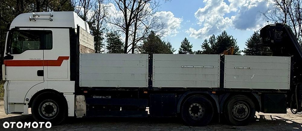 MAN TGX 26.480 6x2 XLX HIAB XS 144DS-3 PRO DŁ:10.5m AUTOMAT RETARDER KLIMA OŚ PODNOSZONA I SKRĘTNA DŁ:PAKI:6.4m BURTY ALUMINIOWE + PRZYCZEPA SCHWARZMULLER BURTOWA DŁ:7m 2009r EURO 5 - 15