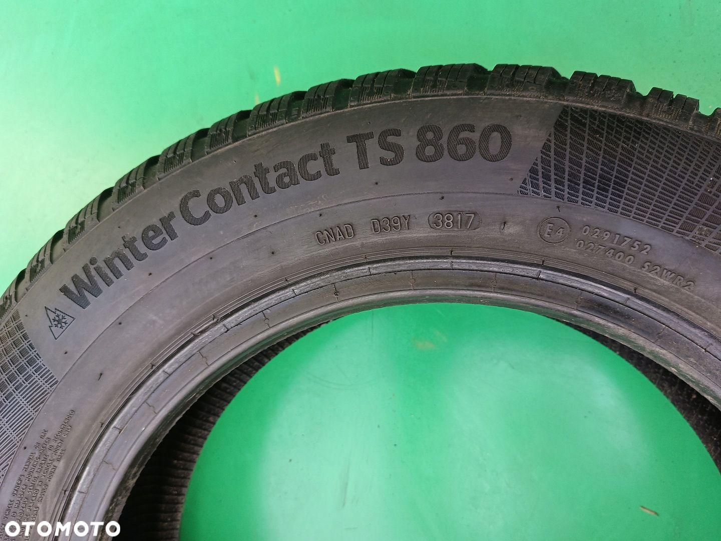 CONTINENTAL WinterContact TS860 185/65/15, 1 szt 7,4 mm - 4