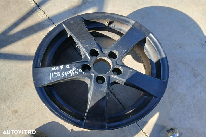 Janta aliaj 15 6JX15H2 KBA47672 R15 6JX15H2 KBA47672 R15 Skoda Fabia - 1