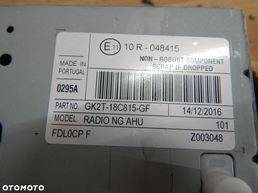 Radio fabryczne ekran wyświetlacz moduł BT panel ramka przełacznik Ford TRANSIT MK8 custom 12-21  Łuków części - 10