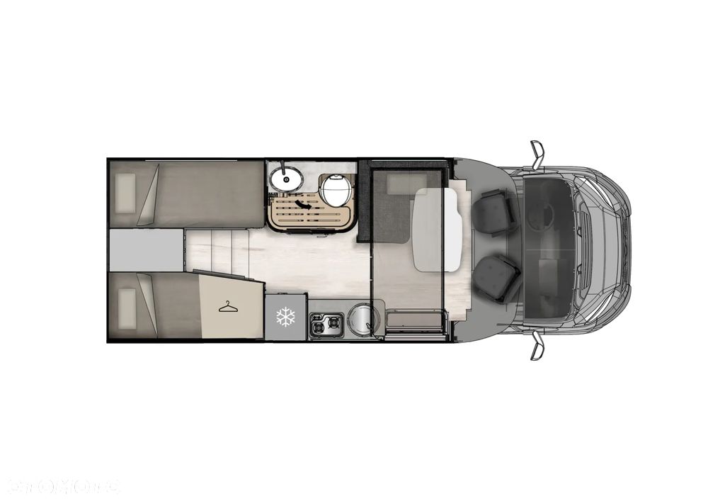 McLOUIS SLIM 339 UKŁAD ŁÓŻEK NIEMIECKICH GARAZ 6,69M 2.0 4 OSOBOWY - 2