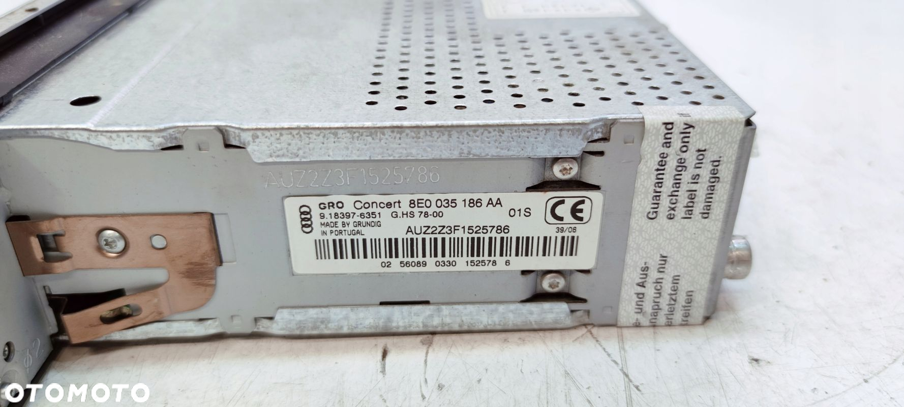 RADIO AUDI CONCERT AUDI A4 B7 CHROM 8E0035186AA - 5