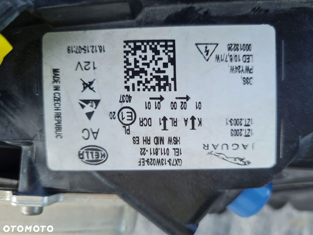 JAGUAR XE X760 Kompletne Lampy Bi Xenon Led MID GX7313W030EG GX7313W029EF - 16