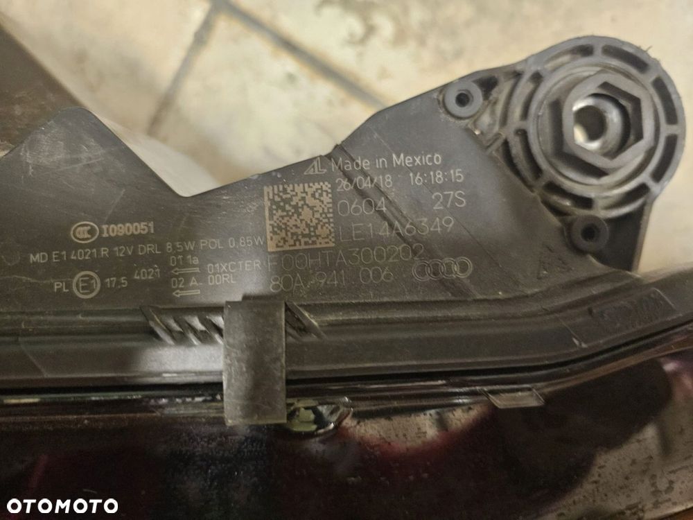 zderzak maska lampa pas przedni audi q5 80a 2018 2.0 tdi - 12