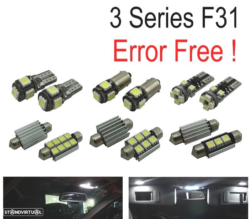KIT COMPLETO 13 LAMPADAS LED INTERIOR PARA BMW SERIE 3 F31 WAGON TOURING 318I 320I 328I 330I 335D 33 - 1