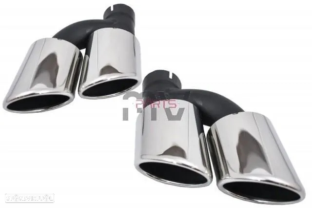 Difusor com Ponteiras Audi A4 B8.5 (2012 a 2015) Look S4 - 2