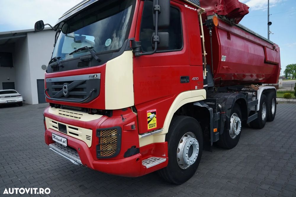 Volvo FMX 420 / 8x4 / BASCULATOR SPATE / CLAPETĂ HIDRAULICĂ / MANUALĂ / EURO 5 - 16