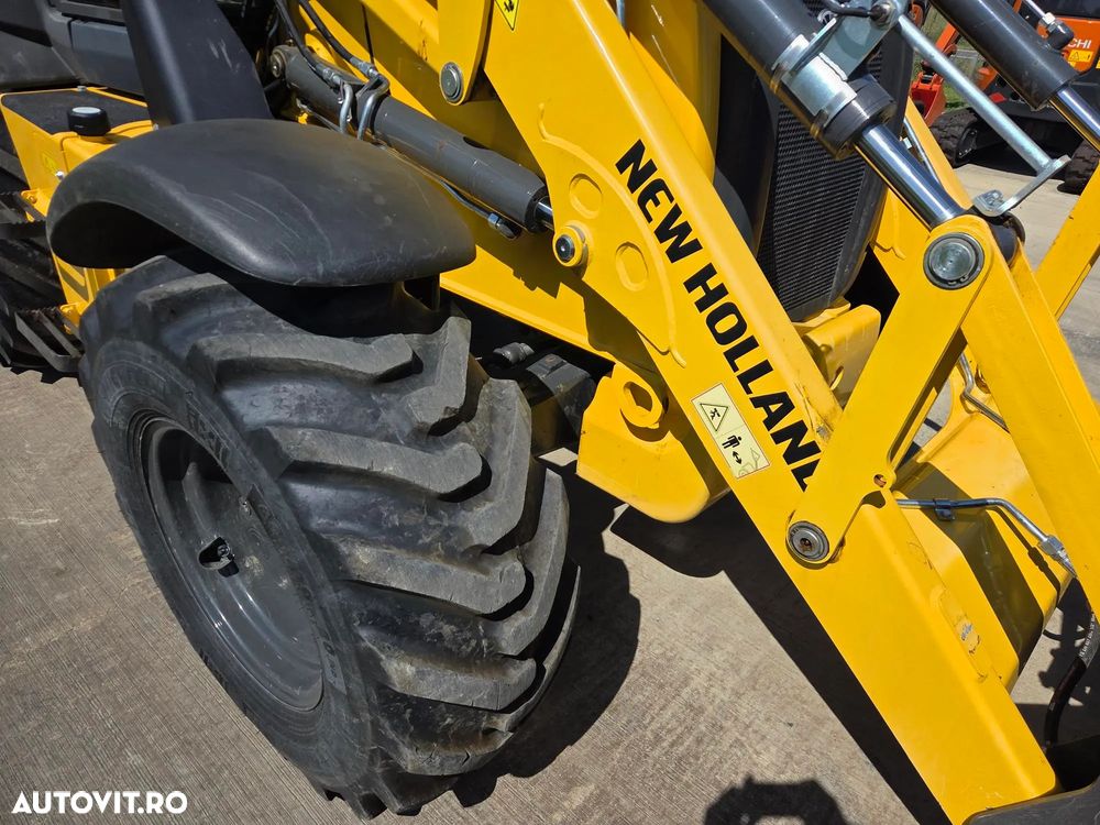 New Holland EX DEMO, 184h, B100D, FULL OPTION, 120CP, cutie automata POWERSHIFT, brat excavare extensibil cu inst picon pe el, MICHELIN, cupa multifunctionala 4x1, FURCI, Aer cond, Certificat CE, posibilitate leasing 4 ani-PROMOTIE 75.900 EUR+Tva - 22