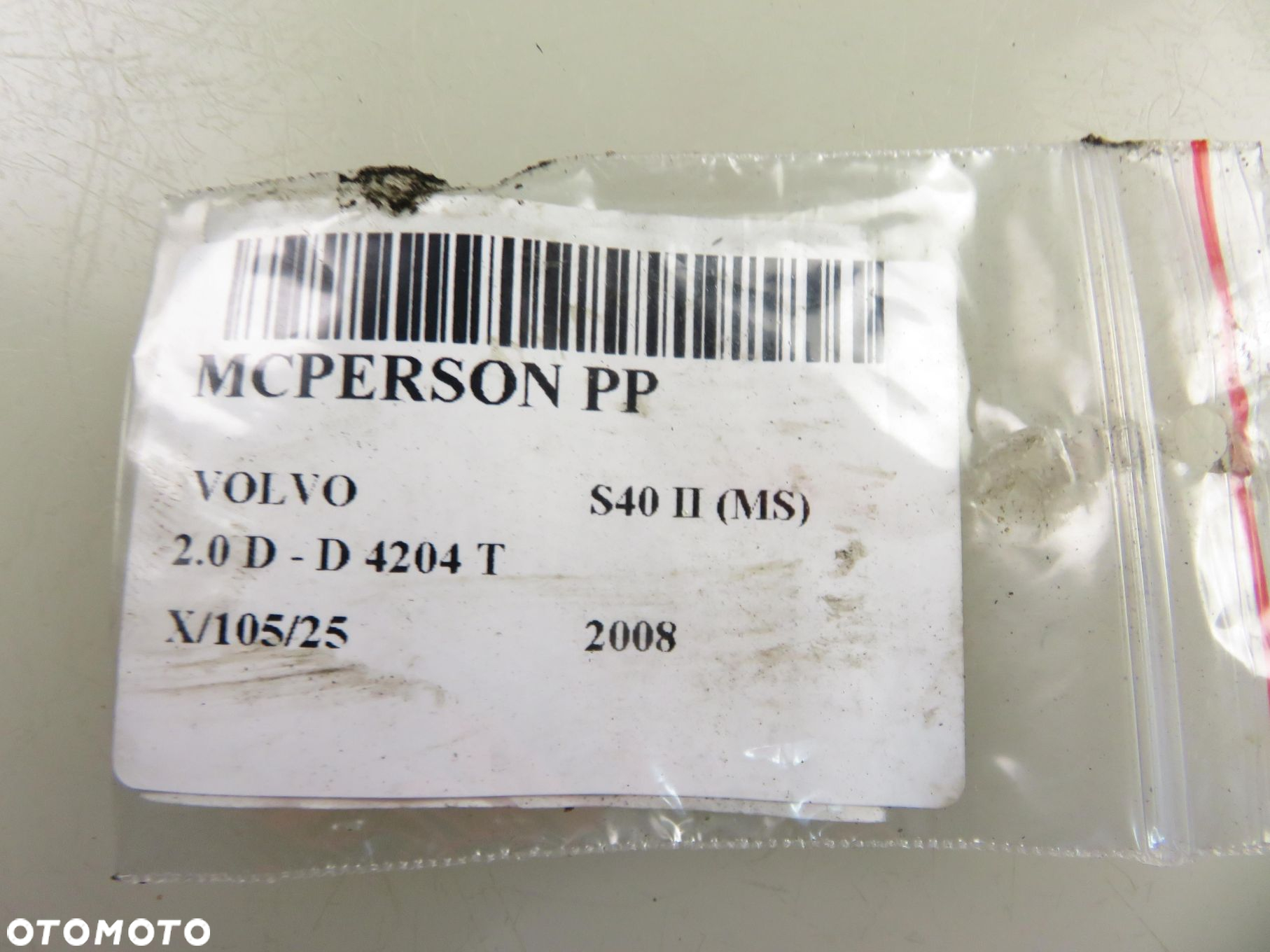 MCPERSON PRAWY PRZEDNI VOLVO S40 II (MS) 2.0 D - D 4204 T - 9