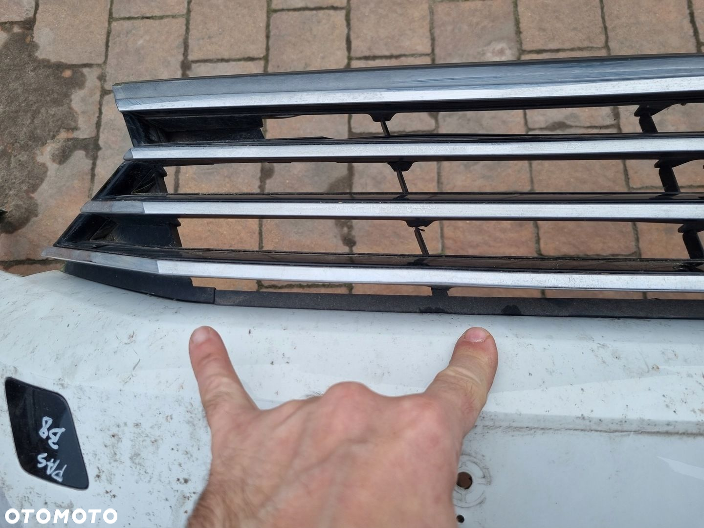vw passat b8 highline zderzak przód spryski i 4x pdc - 9