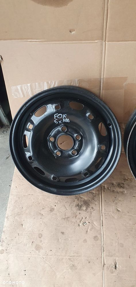 Felgi stalowe 5J R14 ET35 5X100 VW Fox 6Q0601027H - 2