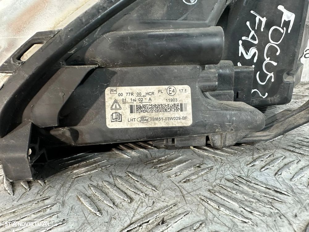 Conjunto Farois Oticas Frente Frontais Original Ford Focus 2 MK2 Fase 2 2007 - 2010 - 11