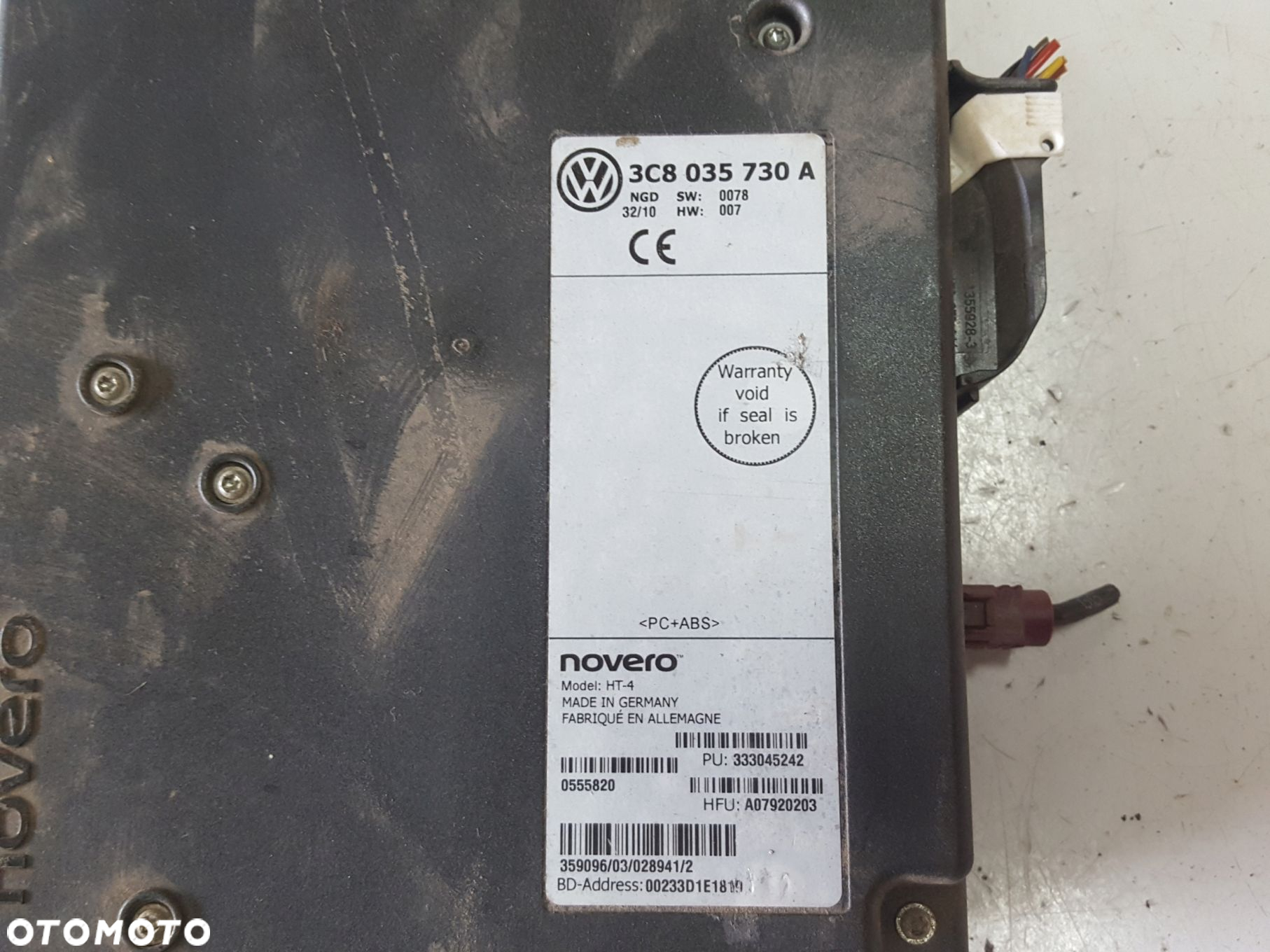 VW PASSAT CC 08-12r MODUŁ STEROWNIK BLUETOOTH 3C8035730A - 2