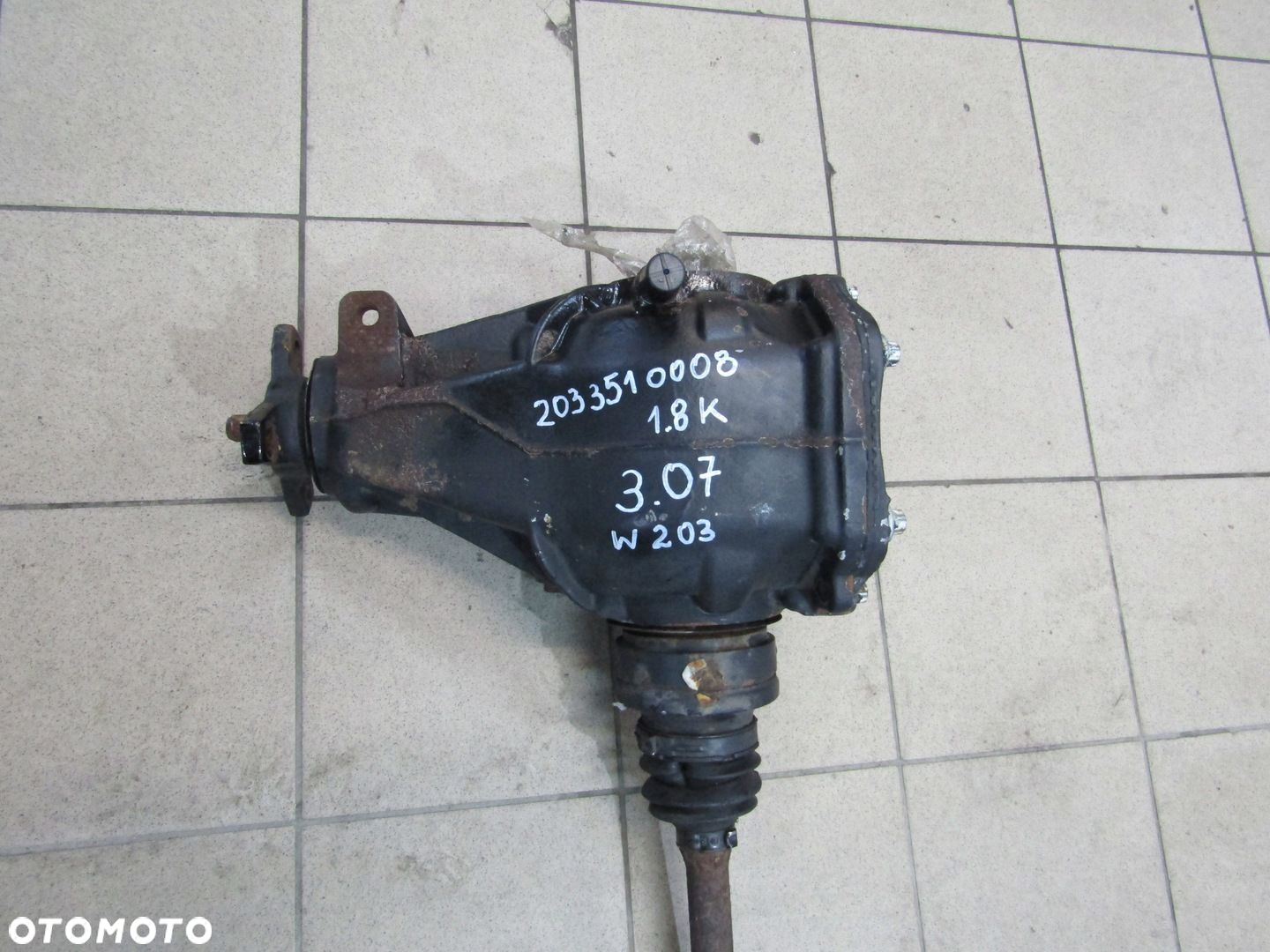 DYFER MOST TYŁ MERCEDES SLK R172 W172 1.8 CGI 3,07 - 6