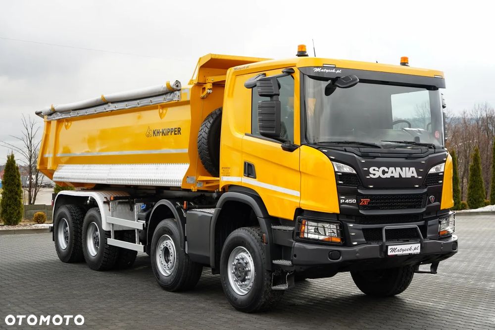 Scania P 450 XT  / 8x6 / WYWROTKA TYLNOZSYPOWA / OPTICRUISE / OPONY 100% /  EURO 6 - 10