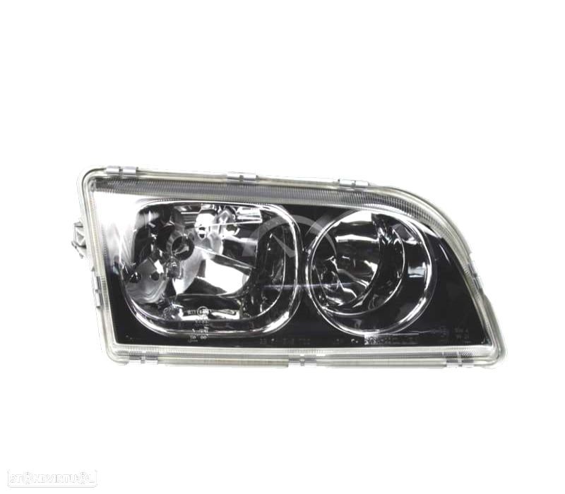 FAROL OPTICA ESQUERDA PARA VOLVO S40 V40 96-00 PRETO - 1