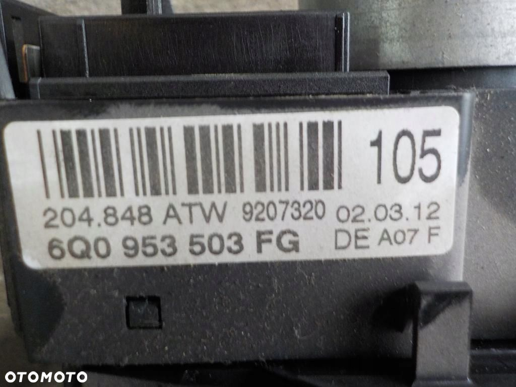 VW T5 LIFT WŁĄCZNIK KIERUNKOWSKAZÓW WYCIERACZEK ROGAL 6Q0953503FG - 4