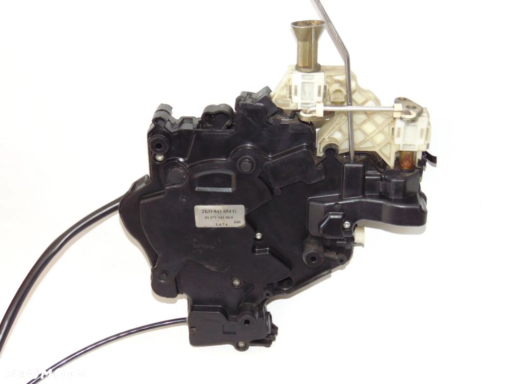Zamek tylny prawy mechanizm zamka drzwi przesuwnych VW Caddy III 2K0843654G - 5