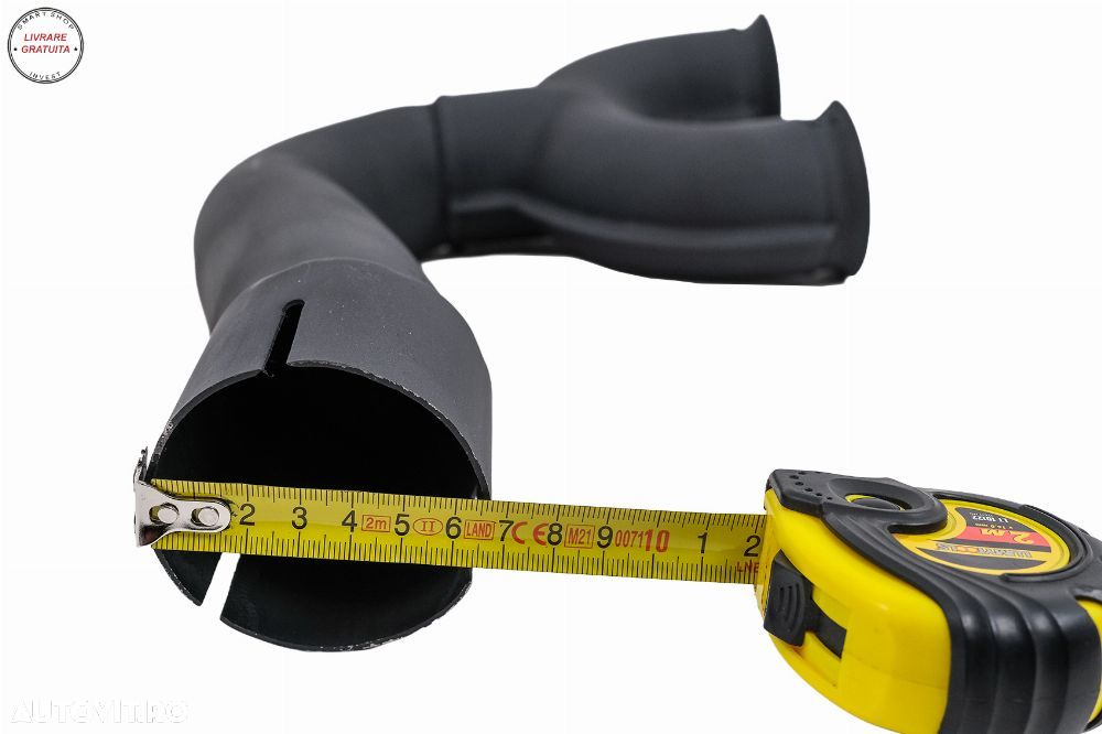 Difuzor Bara Spate Evacuare Dubla Audi Q8 S-Line (2018-2023) Evacuari Negre- livrare gratuita - 17