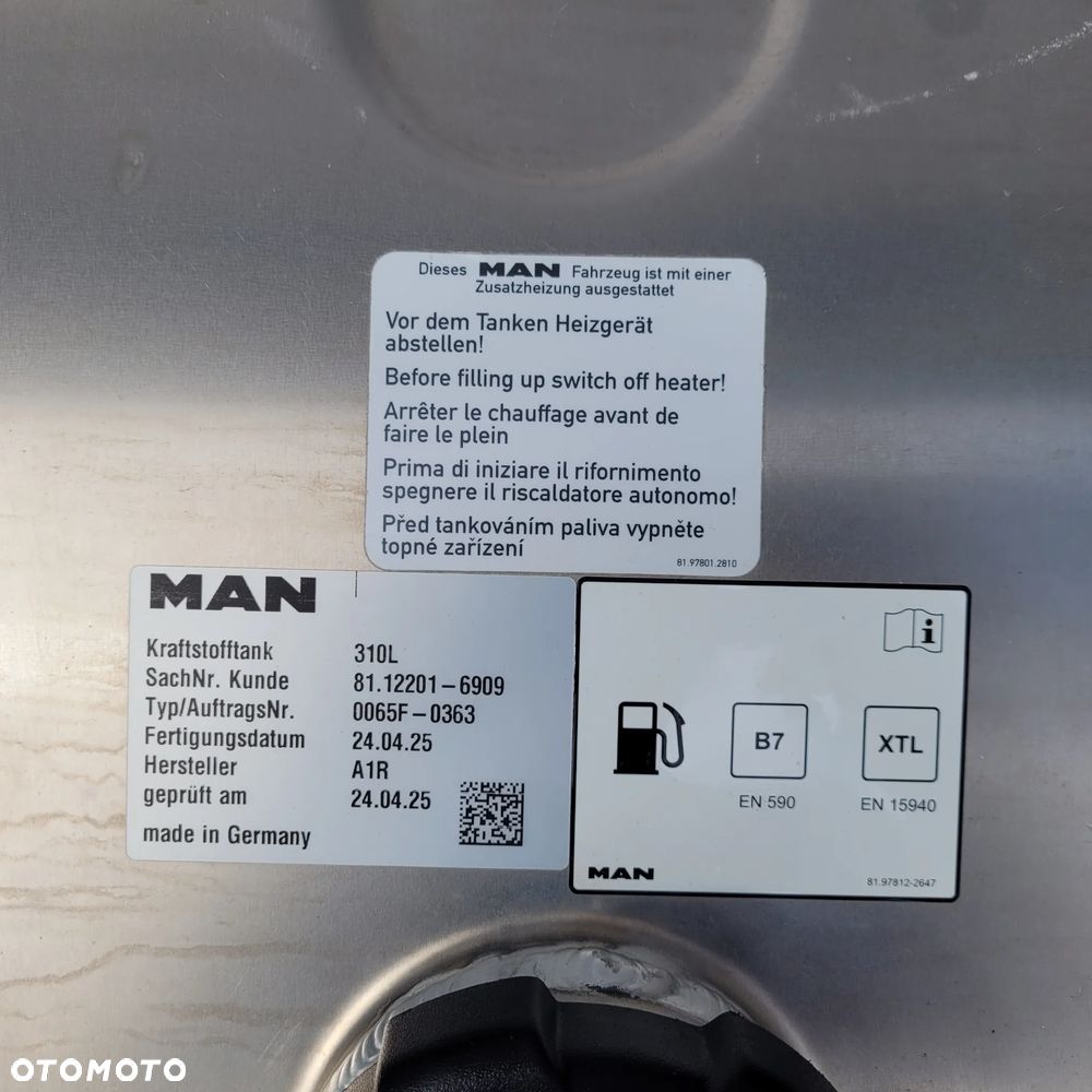 ZBIORNIK PALIWA MAN TGX TGS 310L 81.12201-6909 82X63X68CM - 4