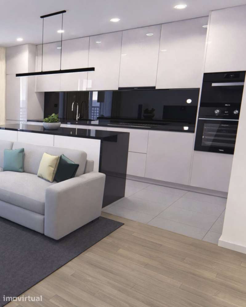 T2 Novo com terraço, garagem e ar condicionado - Grande imagem: 5/10