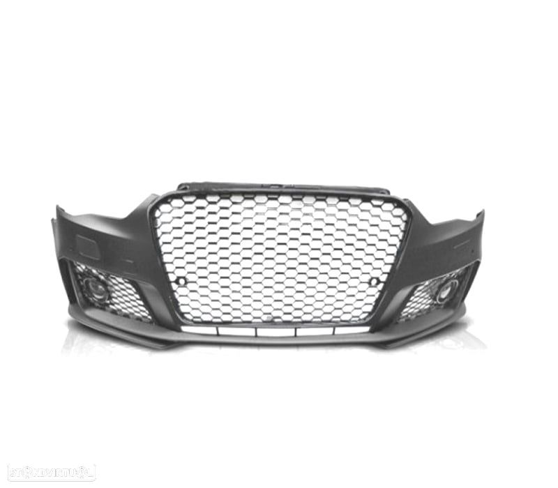 PARACHOQUES FRONTAL AUDI A3 8V 12-16 LOOK RS3 PRETO BRILHANTE - 2