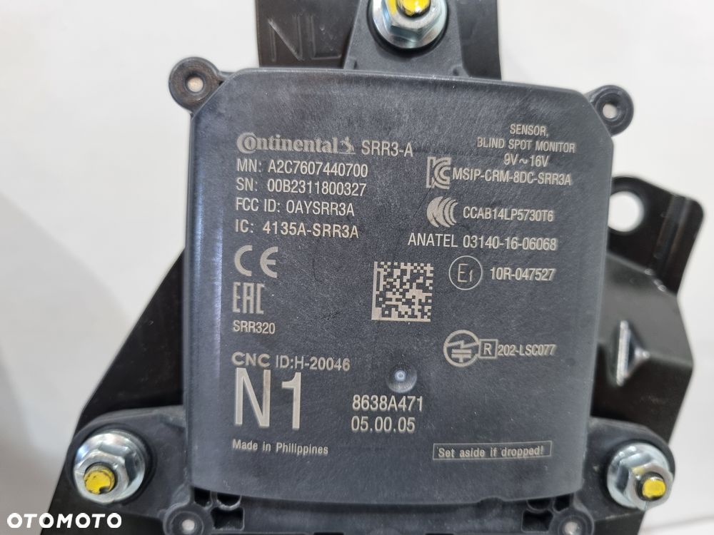 MITSUBISHI ECLIPSE CROSS RADAR SENSOR DISTRONIC ACC MARTWEGO POLA 8638A471 A2C7607440700 - 5