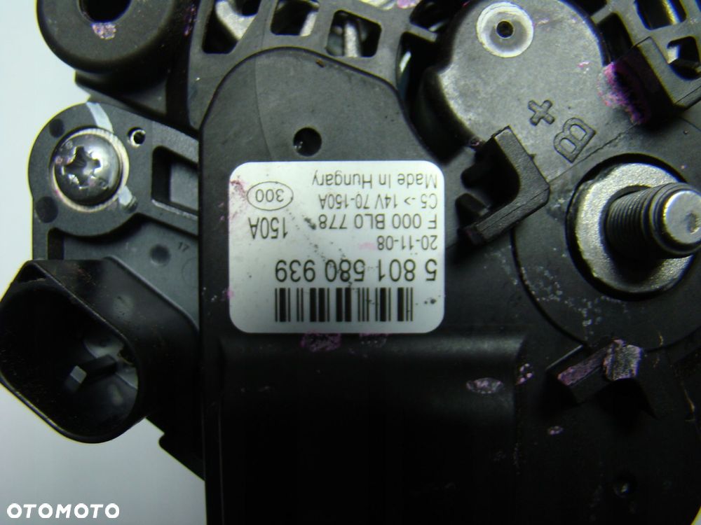 alternator ducato iveco 3.0 150a oryginał bosch 5801580939 f000bl0778 nowy - 8