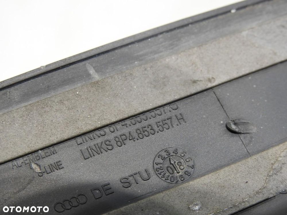 LISTWA PROGOWA NAKŁADKA LEWY TYŁ AUDI A3 8PA SPORTBACK 8P4853557H - 5
