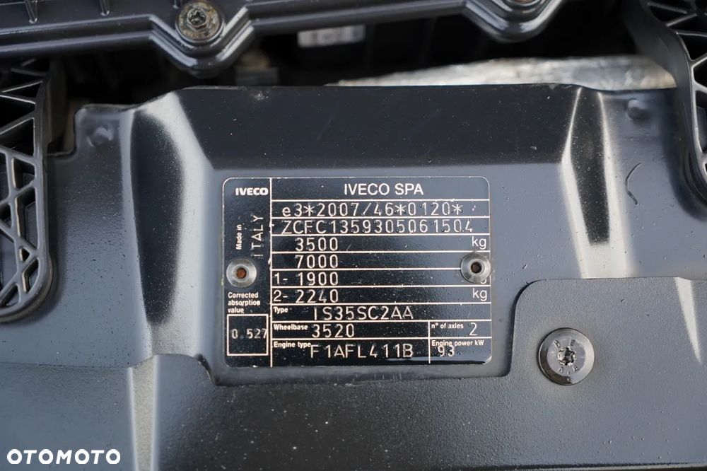 Iveco DAILY 35-130 / BRYGADÓWKA / 7 MIEJSC / BLASZAK / FURGON / SPROWADZONY - 36