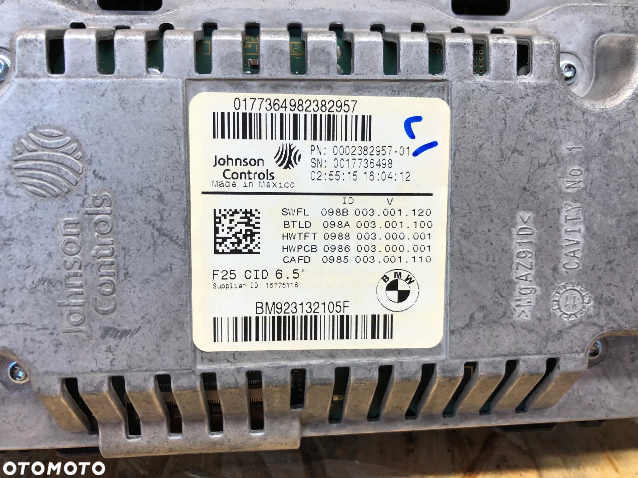 MONITOR WYŚWIETLACZ NAWIGACJI BMW X3 F25 9231321 - 3