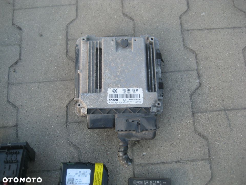 skoda octavia ii 2 04-08r 1,9tdi 105km komputer zestaw startowy 03g906016ag europa - 14