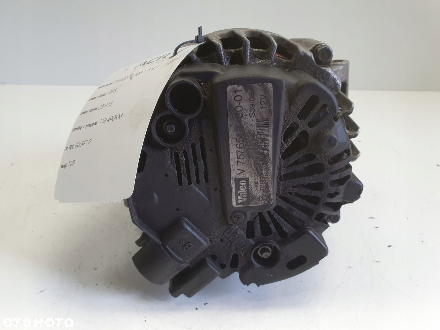 Peugeot 308 1.6 VTI ALTERNATOR valeo V757651380 - 7