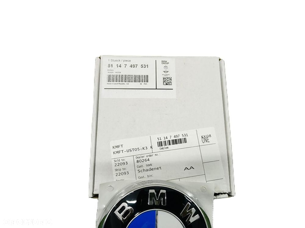 Emblemat Logo Znaczek BMW 4 G22 G23 G26 7497531 - 3