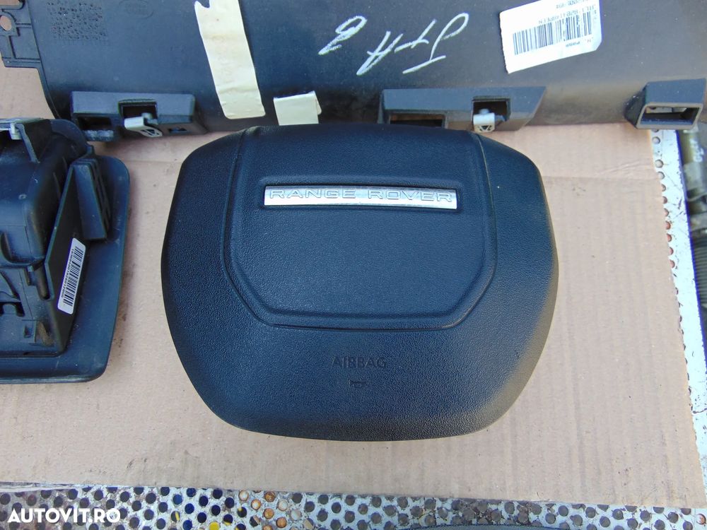 Plansa Bord Range Rover Evoque 2012-2018 aibag sofer pasager genunchi centuri stanga dreapta - 10