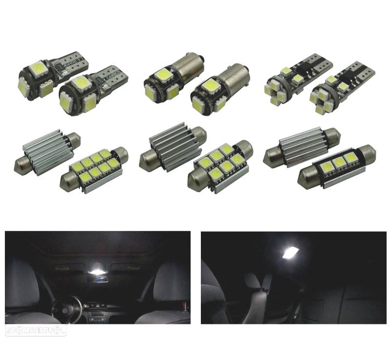 KIT COMPLETO 8 LAMPADAS LED INTERIOR BMW 1 SERIE F20 F21 HATCHBACK 114I 116I 118I 120D 125D 125I M13 - 1