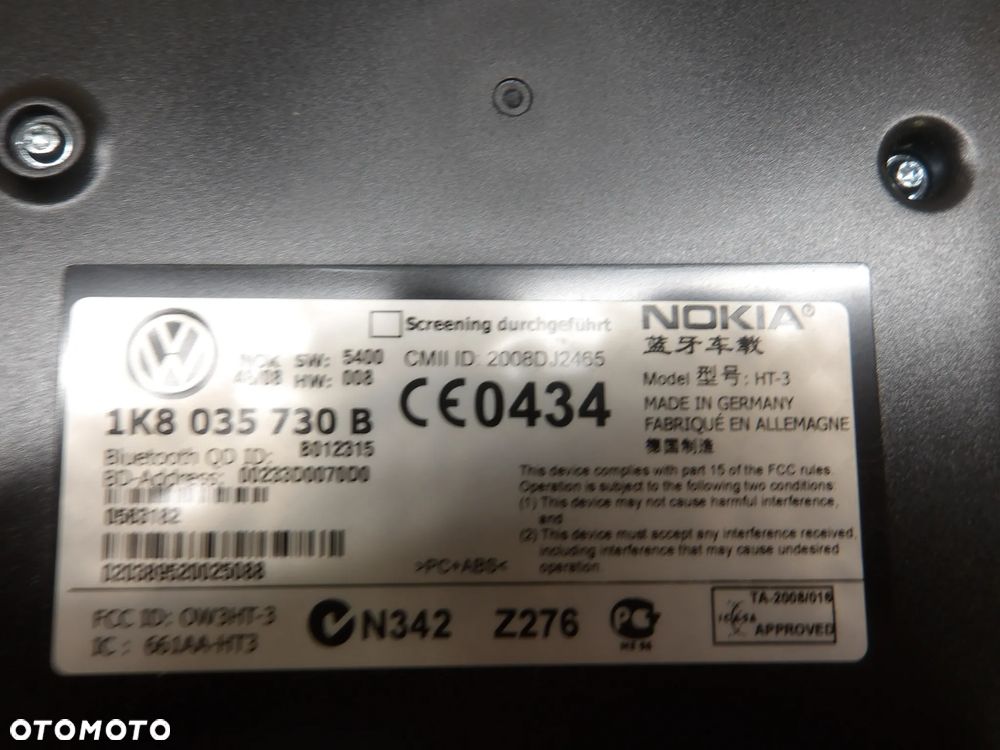 VW TOURAN I LIFT 06-10r. 2.0 TDI MODUŁ BLUETOOTH 1K8035730B - 4