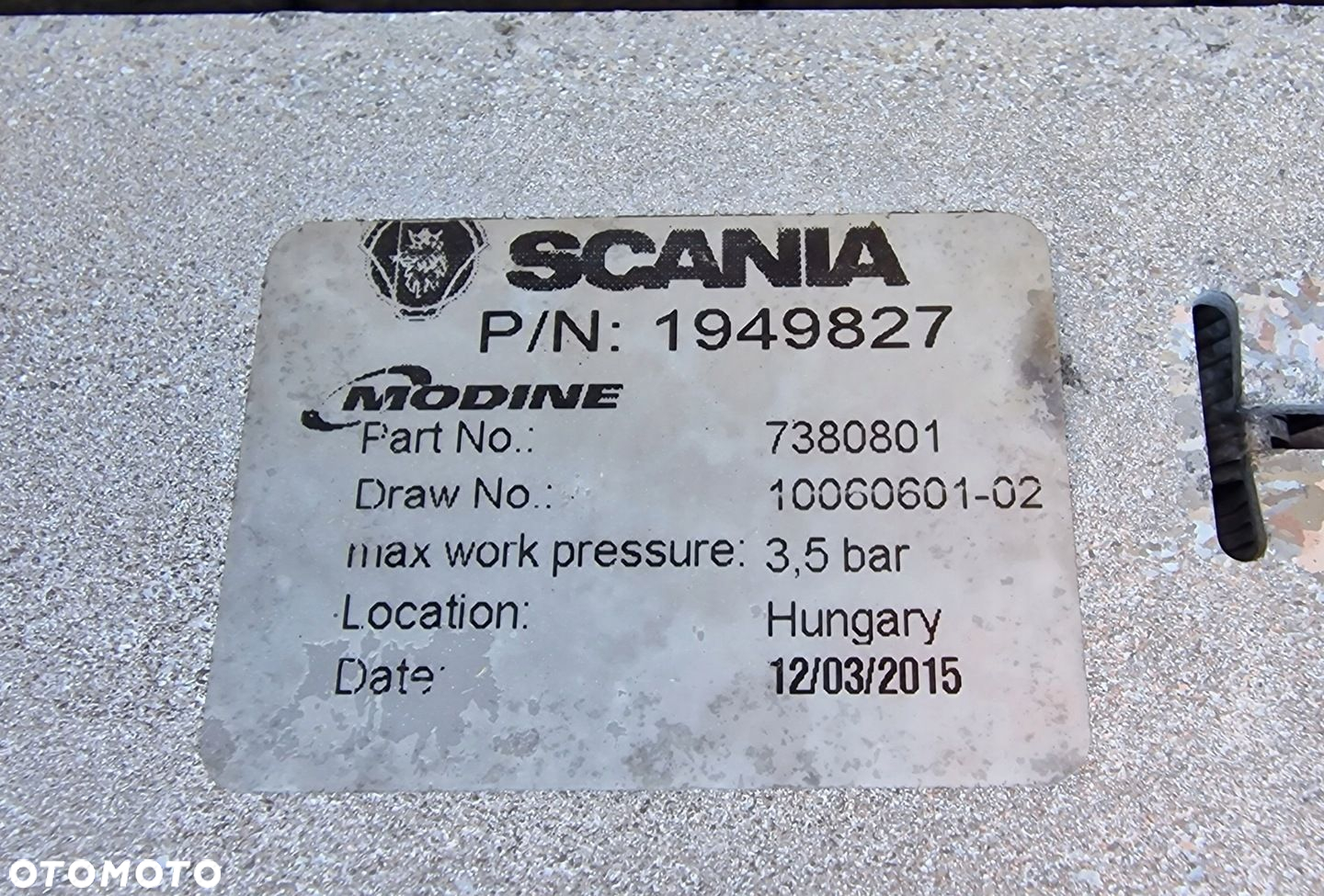 Chłodnica Powietrza Intercooler Scania R 1949827 - 6