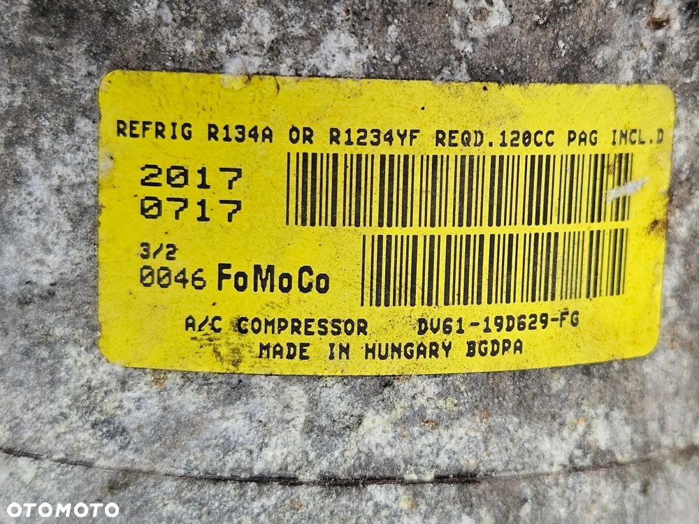 Ford Focus MK3 1.0 Ecoboost sprezarka kompresor klimatyzacji DV61-19D629-FD-FG CV61-FC DG9H-19D629-FF - 6