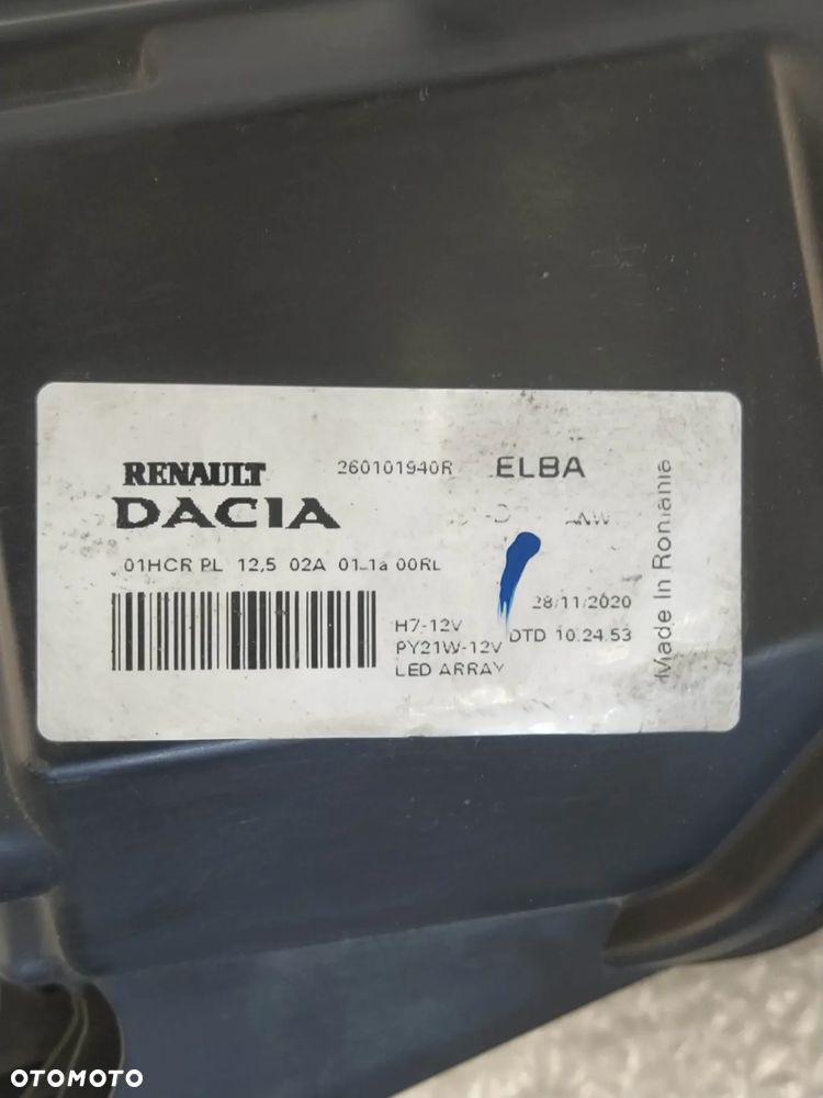 DACIA SANDERO III REFLEKTOR LAMPA PRAWA PRZÓD PRZEDNIA LED ORYGINAŁ - 12