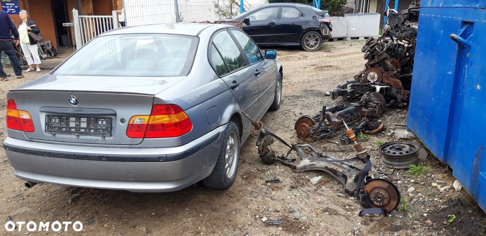 bmw e46 01- silnik 318i n47 dzwi maska klapa tył zderzak błotniki LAK SILBERGRAU METALIC - 4