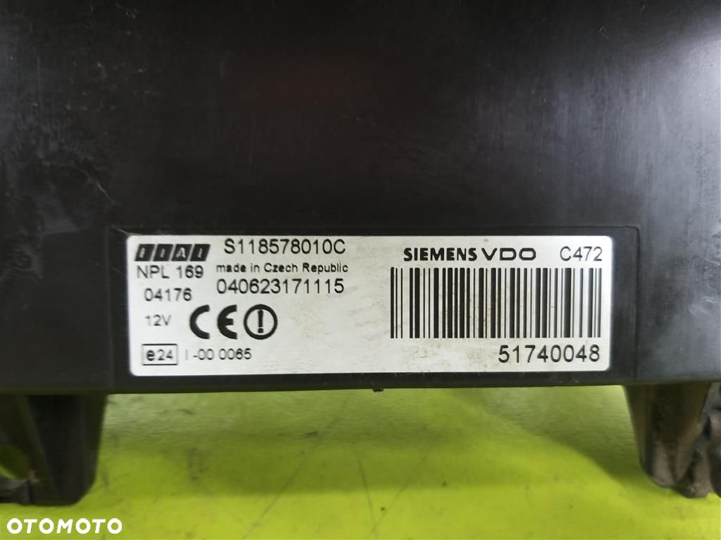 Moduł BSI Sterownik Fiat Panda  II 2003-2013R  SIEMENS VDO 51740048 - 4