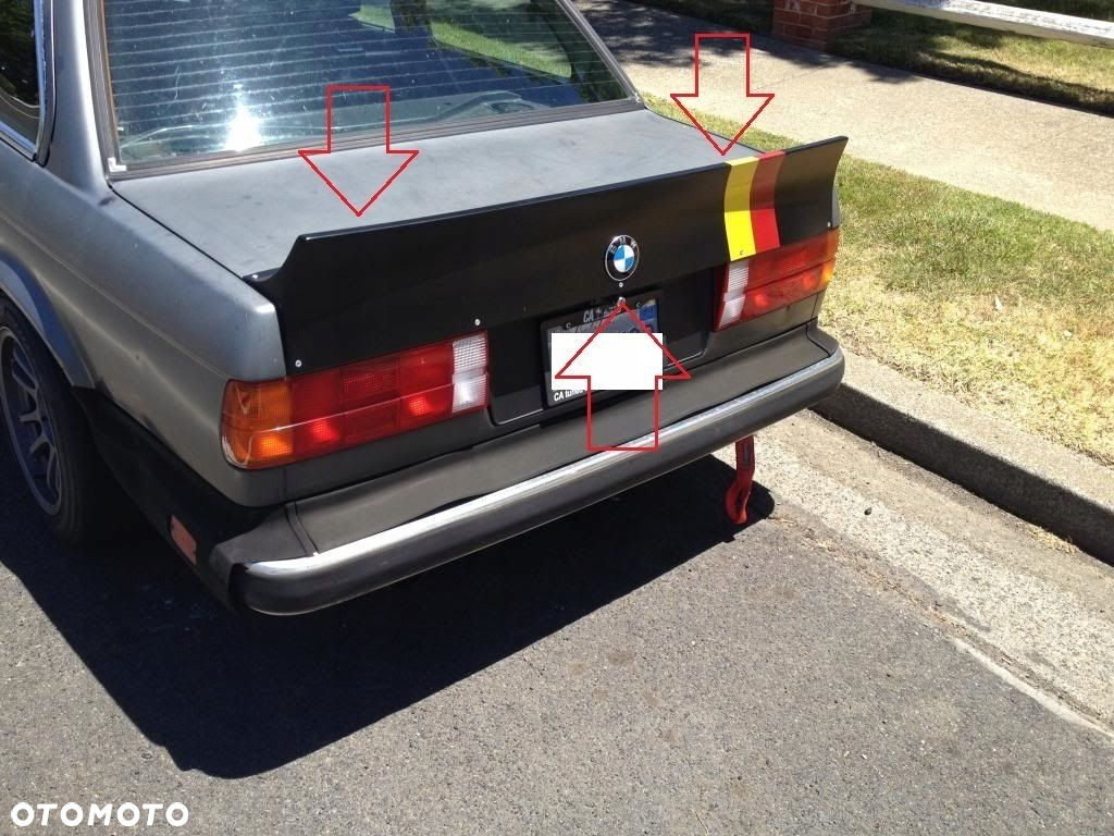 BMW3 E30 DUCKTAIL SPOILER NA KLAPE PODKŁAD NOWOŚĆ - 3