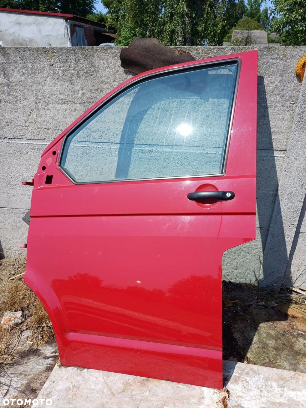 Drzwi LEWE przód Volkswagen Transporter T5 CZERWONY igła BEZ KOROZJI 05r - 6