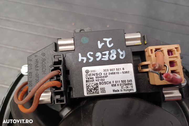 Ventilator aeroterma 3C0907521B 3C0907521B Volkswagen VW Golf 5 [2003 - 4