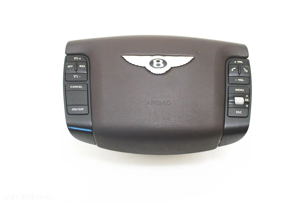 Airbag poduszka kierowcy brązowa OE Bentley Continental GT GTC Flying Spur - 2