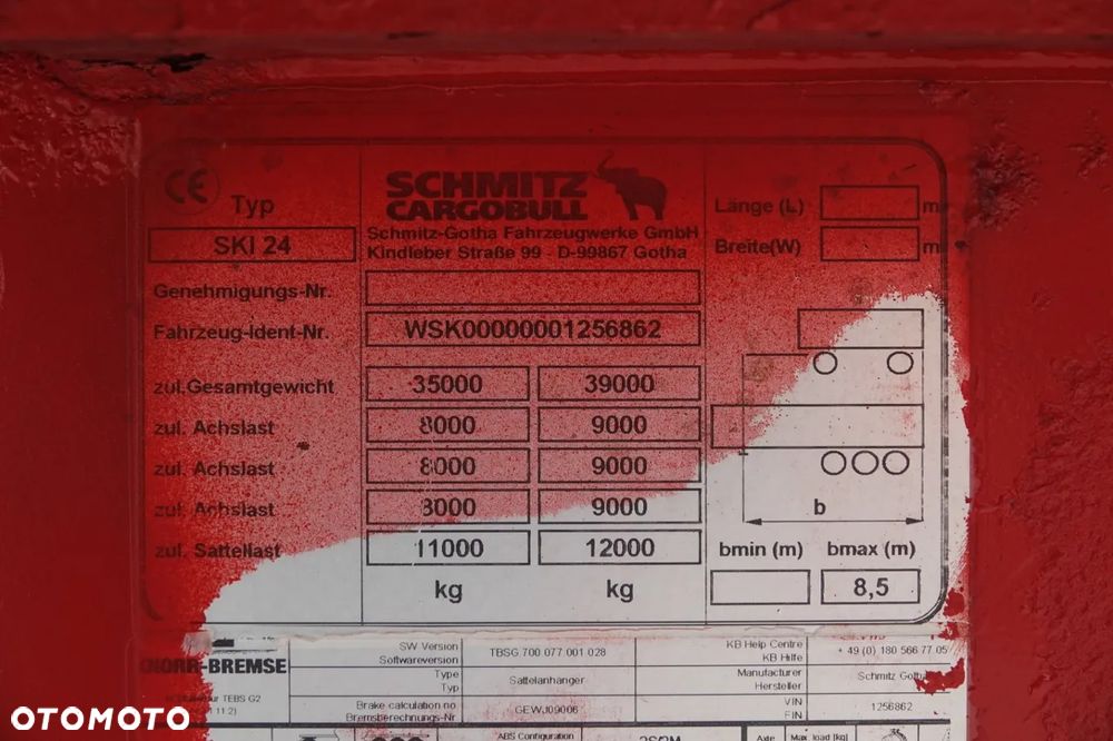 Schmitz Cargobull WYWROTKA 40 M3 / MULDA ALUMINIOWA / OŚ PODNOSZONA / SAF /SPROWADZONA - 19