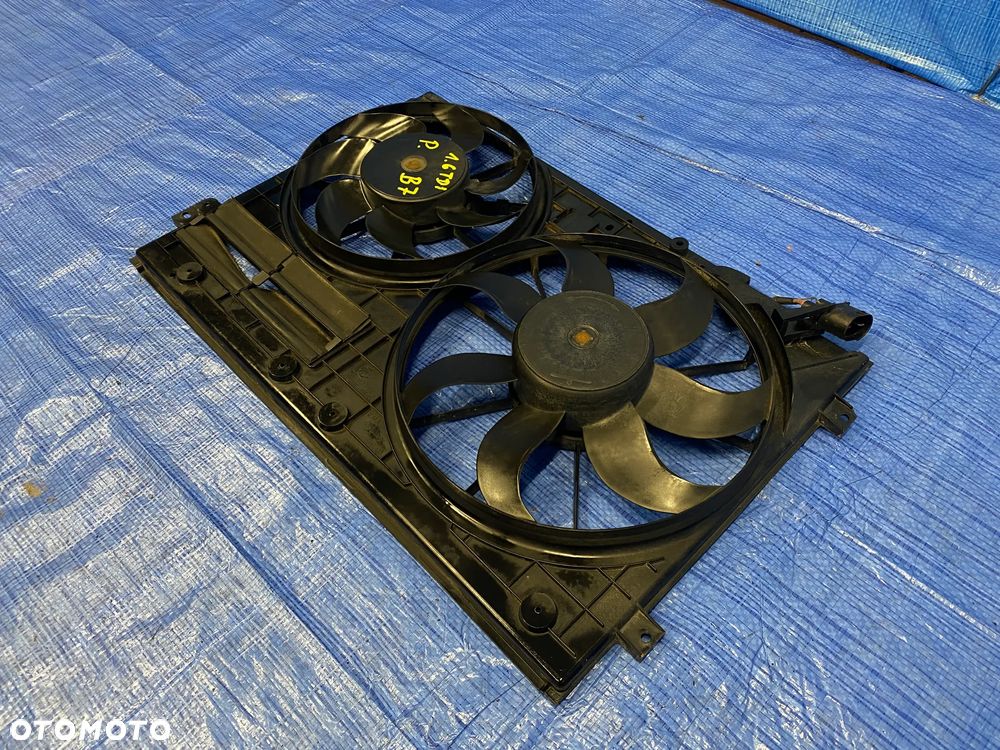 WENTYLATOR WENTYLATORY CHŁODNICY OBUDOWA KOMPLET VW PASSAT B7 GOLF VI A3 8P 1.6 , 2.0 TDI 1K0121207BC 1K0121205AD ORYGINAŁ - 4