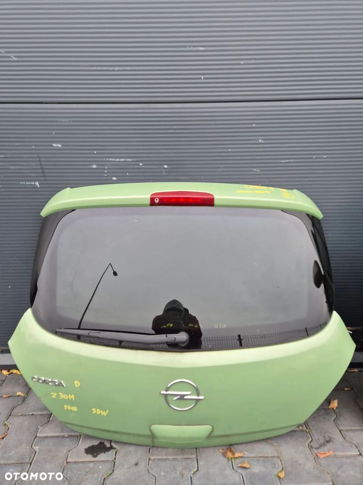OPEL CORSA D DRZWI SZARA 3-DRZWIOWA 3D / KLAPA BAGAŻNIKA / BŁOTNIK / ZDERZAK (zielony Z30M)/ KLAPA GRAFITOWA SZARA / KLAPA ZŁOTA SZAMPAŃSKA - 4