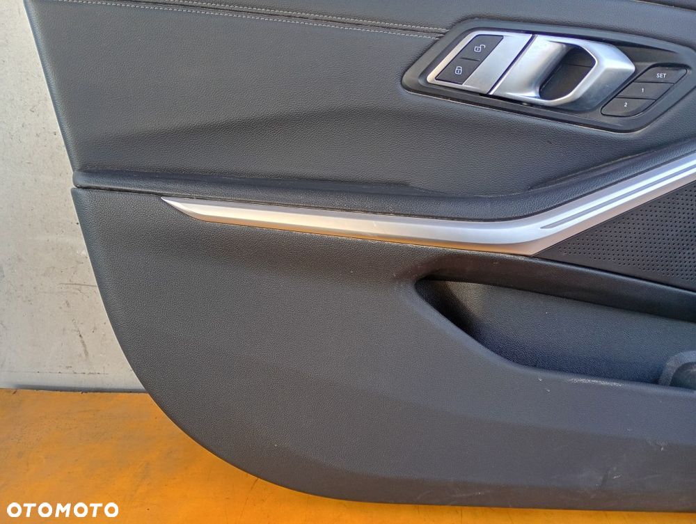 boczek drzwi lewy przód skóra tapicerka panel szyb bmw 3 g20 g21 europa - 3